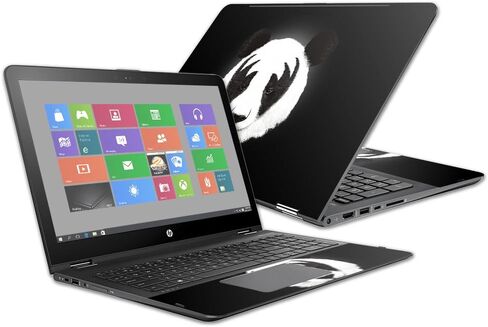 غلاف MightySkins متوافق مع HP Envy x360 15z 15" (2016) - Rock N Roll Panda | غطاء ملتف من الفينيل واقٍ ومتين وفريد ​​من نوعه | سهل التطبيق والإزالة وتغيير الأنماط | صنع في الولايات المتحدة الأمريكية in Kuwait