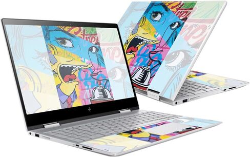 غلاف MightySkins متوافق مع HP Envy x360 15" (2017) - عيون زرقاء | غطاء ملتف من الفينيل واقٍ ومتين وفريد ​​من نوعه | سهل التطبيق والإزالة وتغيير الأنماط | صنع في الولايات المتحدة الأمريكية in Saudi Arabia