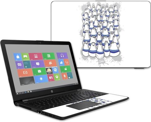 MightySkins Skin Compatible with HP 15t Laptop 15.6" (2017) - Pigeon Pins | Protective, Durable, and Unique Vinyl Decal wrap Cover | Easy to Apply, Remove, and Change Styles | Made in The USA in Saudi Arabia