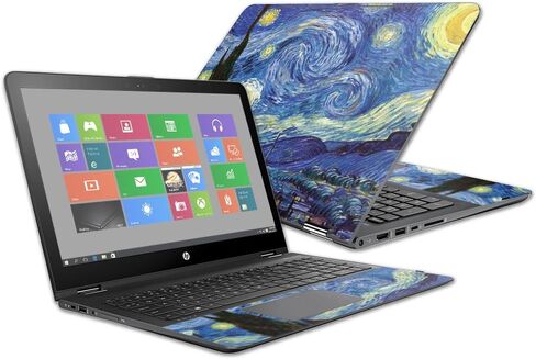 MightySkins Skin Compatible with HP Envy x360 15z 15" (2016) - Starry Night | Protective, Durable, and Unique Vinyl Decal wrap Cover | Easy to Apply, Remove, and Change Styles | Made in The USA in Saudi Arabia
