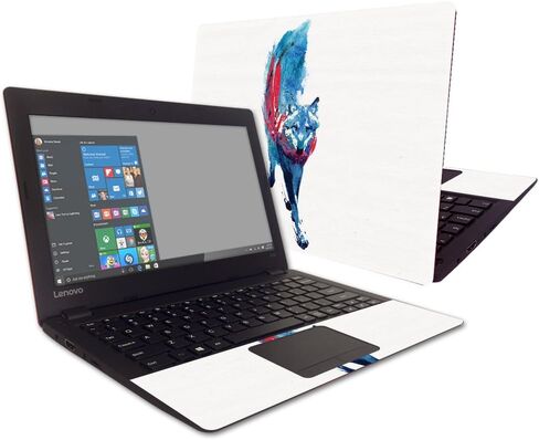 غلاف MightySkins متوافق مع Lenovo IdeaPad 100s 11.6 بوصة - النار والجليد | غطاء ملتف من الفينيل واقٍ ومتين وفريد ​​من نوعه | سهل التطبيق والإزالة وتغيير الأنماط | صنع في الولايات المتحدة الأمريكية in Saudi Arabia