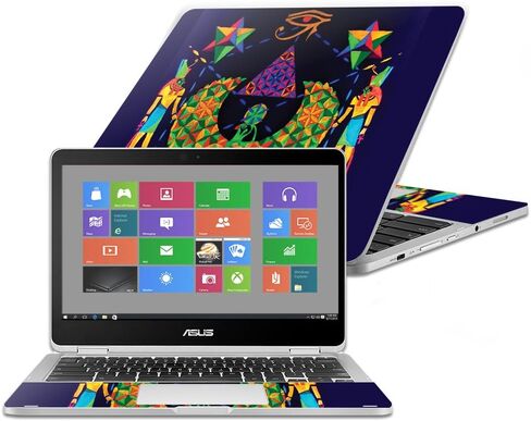 MightySkins Skin Compatible with Asus Chromebook Flip C302CA 12.5" (2016) - Hunter and Prey | Protective, Durable, and Unique Vinyl Decal wrap Cover | Easy to Apply, Remove | Made in The USA in Saudi Arabia