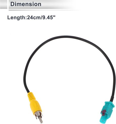 Front Rear View Camera Adapter Wire Harness Cable for Volvo XC60 2008-2014 Stabilise Backup Camera Wiring Harness Plastic,Metal 1 Pcs in Kuwait