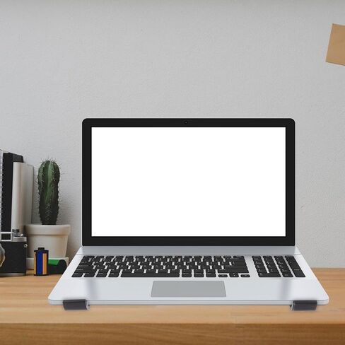 حامل كمبيوتر محمول من سبائك الألومنيوم من Zerodeko مع رف تبريد مضاد للانزلاق، حامل كمبيوتر متعدد الأغراض للاستخدام المكتبي، حامل كمبيوتر محمول أسود اللون متوافق مع أجهزة MacBook وأجهزة الكمبيوتر المحمولة in Saudi Arabia