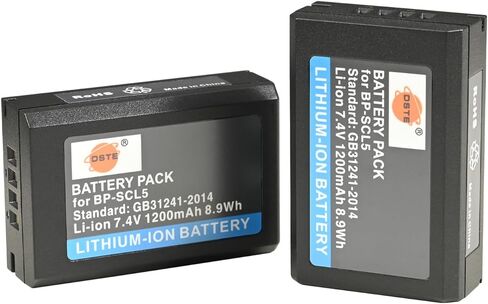 DSTE 2PCS BP-SCL5 (7.4V 1200mAh) بطارية ليثيوم أيون متوافقة مع Leica M10، M10R، M10P، M10-R، M10-P in Saudi Arabia