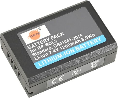 DSTE 2PCS BP-SCL5 (7.4V 1200mAh) بطارية ليثيوم أيون متوافقة مع Leica M10، M10R، M10P، M10-R، M10-P in Saudi Arabia