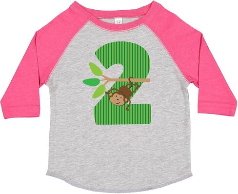 inktastic 2nd Birthday Jungle Monkey Childs Toddler T-Shirt in Saudi Arabia