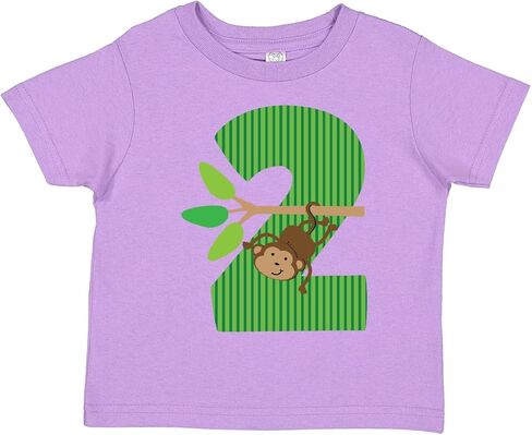 inktastic 2nd Birthday Jungle Monkey Childs Toddler T-Shirt in Saudi Arabia