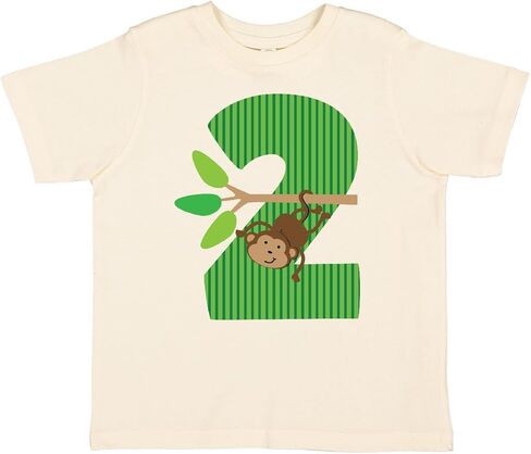 inktastic 2nd Birthday Jungle Monkey Childs Toddler T-Shirt in Saudi Arabia