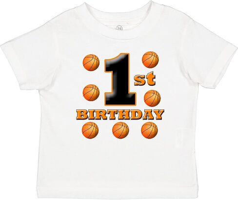 inktastic 1st Birthday Basketball Baby T-Shirt in Saudi Arabia