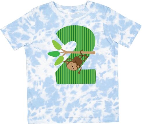 inktastic 2nd Birthday Jungle Monkey Childs Toddler T-Shirt in Saudi Arabia
