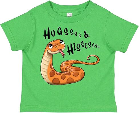 inktastic Hugs and Hisses- Cute Snake for Valentines Day Toddler T-Shirt - Short Sleeve in Saudi Arabia