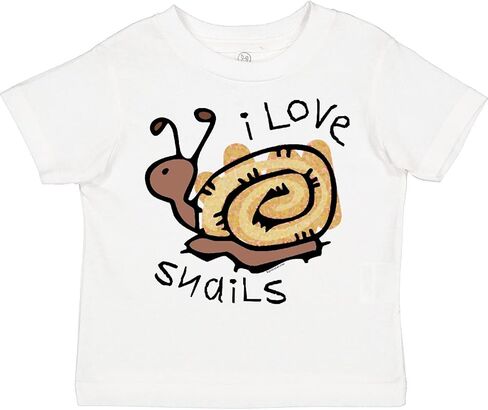 inktastic I Love Snails Toddler T-Shirt in Saudi Arabia