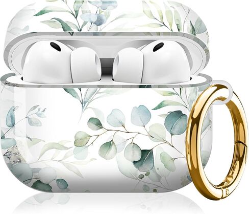 متوافق مع AirPod Pro 3 (2025)، غطاء حماية لطيف للنساء والرجال، غطاء صلب مقاوم للصدمات للحماية الكاملة مع سلسلة مفاتيح، ملحقات حافظة الشحن اللاسلكي (طباعة جلد الفهد المتدرجة) in Saudi Arabia