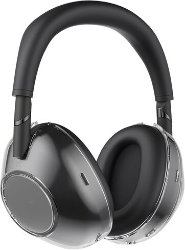 غطاء حافظة لسماعات الرأس Sony WH-1000XM6، غطاء حماية شفاف من مادة TPU متوافق مع Sony WH-1000XM6، غطاء غطاء لسماعات الرأس رفيع للغاية مقاوم للسقوط ومقاوم للصدمات (أزرق شفاف) in Kuwait