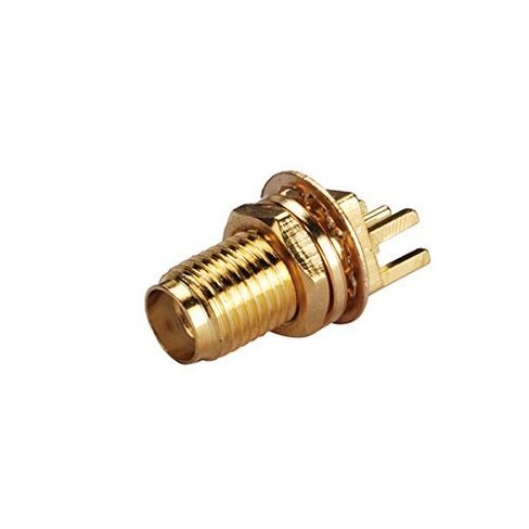 5pcs Rf Wire Terminal Copper Alloy Connector SMA End Launch Jack Bulkhead (Male Pin) PCB Mount with Solder Post .063'' Ships from USA in Saudi Arabia