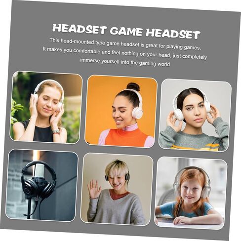1pc Wired Gaming Headset with Microphone Over-Ear Headphones for Stylish Soft Cushion Pads for Comfort for Gamers and Streaming in Saudi Arabia