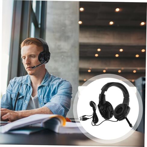 1pc Wired Gaming Headset with Microphone Over-Ear Headphones for Stylish Soft Cushion Pads for Comfort for Gamers and Streaming in Saudi Arabia