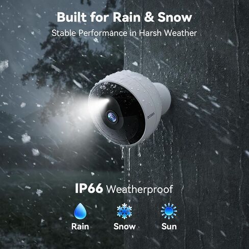 كاميرات Dzees الأمنية المغناطيسية اللاسلكية في الهواء الطلق، كاميرات 2K 360 درجة PTZ لأمن المنزل، تعمل بالبطارية، تثبيت لمدة دقيقة واحدة، رؤية ليلية ملونة بالأشعة تحت الحمراء، تخزين بطاقة Cloud وSD، مراقبة داخلية خارجية in Kuwait