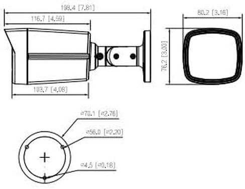 Diamond HCC3I181TLM-IRAPV-28 4K 8MP HDCVI Bullet Camera 2.8mm Fixed Lens, Smart Dual Illuminators, 120dB True WDR, Built-in Mic, 40m IR Range, IP67 Weatherproof, 15fps@4K in Saudi Arabia