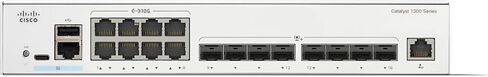 Cisco Catalyst 1300-16XTS Managed Switch - 8-Port 10G Copper and 8x10GE SFP+ Uplinks, Advanced Layer 2/3 Features, High-Performance Networking for Data Centers (C1300-16XTS) (Renewed) in Saudi Arabia