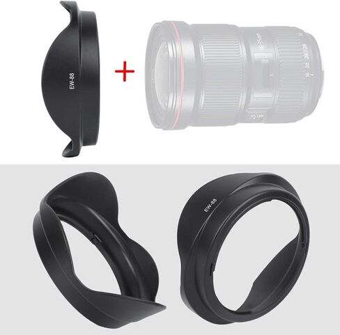 غطاء عدسة EBTOOLS EW 88، غطاء عدسة قابل للعكس لعدسات EF 16 إلى 35 مم F/2.8L II USM، للتصوير الفوتوغرافي بالإضاءة الخلفية in Saudi Arabia