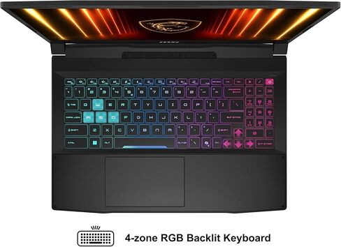 كمبيوتر محمول MSI Katana 15 HX للألعاب مقاس 15.6 بوصة QHD 165 هرتز (100% DCI-P3) Intel 16-core i7-14650HX (Beats i9-12900H) ذاكرة الوصول العشوائي 32 جيجابايت 1 تيرابايت SSD GeForce RTX 5070 DLSS4 (ما يصل إلى 798 AI TOPS) RGB بإضاءة خلفية USB-C Win11Pro مع in Saudi Arabia