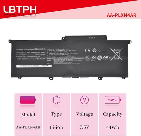 AA-PBXN4AR AA-PLXN4AR Compatible Laptop Battery Replacement for Samsung 900X3B 900X3C 900X3D 900X3E 900X3F NP900X3B NP900X3C NP900X3C-A01CN NP900X3D NP900X3E NP900X3F NP900X3G Series 7.5V 44Wh in Saudi Arabia
