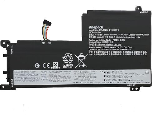 L19M3PF6 استبدال بطارية الكمبيوتر المحمول لينوفو Ideapad 5-15IIL05 5-15ARE05 5-15ITL05 5-15ARE05 5 15IAL7 5 15ABA7 Series 82SG L19M4PF1 L19L4PF1 L19C4PF1 L19D3PF3 L19C3PF4 11.52V 57Wh in Kuwait