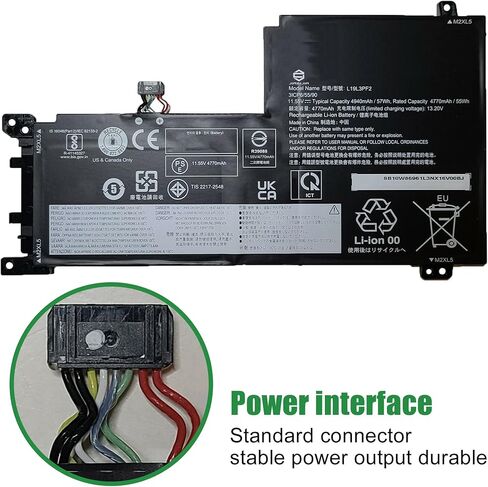استبدال بطارية الكمبيوتر المحمول L19L3PF2 لجهاز Lenovo IdeaPad 5 15ABA7 15ALC05 15ARE05 15IAL7 15IIL05 15ITL05 Series SB10W86961 5B10W86945 L19C3PF5 SB10W86938 5B10W86947 L19M3PF6 11.55 فولت 57 وات في الساعة in Saudi Arabia