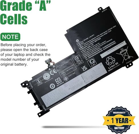 استبدال بطارية الكمبيوتر المحمول L19L3PF2 لجهاز Lenovo IdeaPad 5 15ABA7 15ALC05 15ARE05 15IAL7 15IIL05 15ITL05 Series SB10W86961 5B10W86945 L19C3PF5 SB10W86938 5B10W86947 L19M3PF6 11.55 فولت 57 وات في الساعة in Saudi Arabia