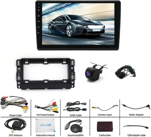 راديو سيارة Android 13 مزدوج Din متوافق مع Avalanche 2007-2011 Silverado 1500HD/ 2500HD/ 3500HD 2007-2014، 2G+32G 10.1 بوصة ستيريو سيارة مع Carplay Android Auto GPS WiFi Mic كاميرا احتياطية in Kuwait