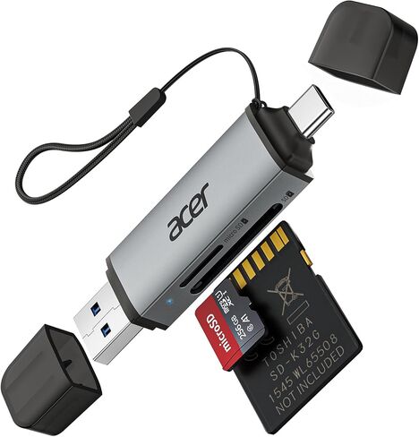 acer SD Card Reader USB C Bunlbe with acer 8K HDMI 2.1 Cable (8K@60Hz 6.6FT) in Saudi Arabia