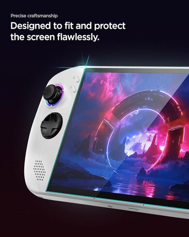 واقي شاشة من الزجاج المقوى من Spigen [GlasTR Slim] مصمم لجهاز Lenovo Legion Go S - عبوتان in Kuwait