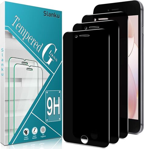 Slanku [3 Pack for iPhone 14 Privacy Screen Protector Tempered Glass with Installation Frame, [Anti Spy], [Private Tempered Glass], Full Coverage, Case Friendly in Saudi Arabia