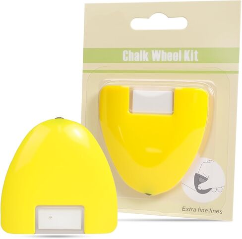 1PC Tailor's Chalk with Dispensing Wheel, Sewing Chalk Markers Ideal for Fabric, Leathers, Cotton, Suede, Quilting Supplies and Sewing Accessories, Refillable and Washable (White Triangle) in Saudi Arabia
