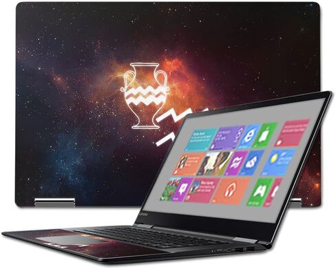 MightySkins Skin متوافق مع Lenovo Yoga 710 15.6" - Aquarius | غطاء ملتف من الفينيل واقٍ ومتين وفريد ​​من نوعه | سهل التطبيق والإزالة وتغيير الأنماط | صنع في الولايات المتحدة الأمريكية in Kuwait