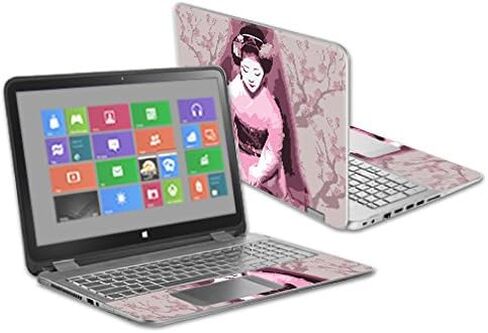 غلاف MightySkins متوافق مع HP Envy x360 15.6" - Geisha | غطاء ملتف من الفينيل واقٍ ومتين وفريد ​​من نوعه | سهل التطبيق والإزالة وتغيير الأنماط | صنع في الولايات المتحدة الأمريكية in Kuwait