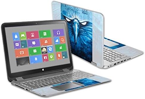 غلاف MightySkins متوافق مع HP Envy x360 مقاس 15.6 بوصة - النسر الأزرق | غطاء ملتف من الفينيل واقٍ ومتين وفريد ​​من نوعه | سهل التطبيق والإزالة وتغيير الأنماط | صنع في الولايات المتحدة الأمريكية in Saudi Arabia