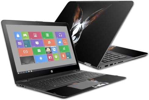 غلاف MightySkins متوافق مع HP Envy x360 15z 15" (2016) - Rock N Roll Bunny | غطاء ملتف من الفينيل واقٍ ومتين وفريد ​​من نوعه | سهل التطبيق والإزالة وتغيير الأنماط | صنع في الولايات المتحدة الأمريكية in Kuwait