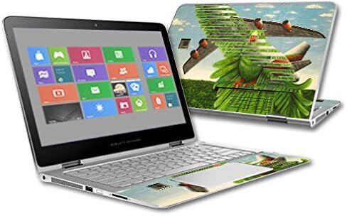 غلاف MightySkins متوافق مع HP Spectre x360 2-in-1 13.3" (2015) - Air Force Bird | غطاء ملتف من الفينيل واقٍ ومتين وفريد ​​من نوعه | سهل التطبيق والإزالة | صنع في الولايات المتحدة الأمريكية in Saudi Arabia
