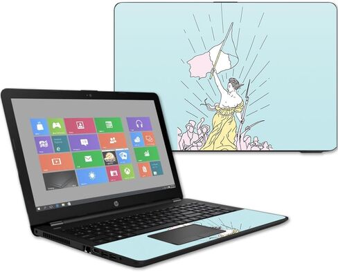 MightySkins Skin Compatible with HP 15t Laptop 15.6" (2017) - Liberty Final | Protective, Durable, and Unique Vinyl Decal wrap Cover | Easy to Apply, Remove, and Change Styles | Made in The USA in Saudi Arabia
