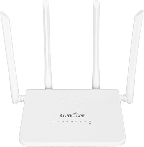 راوتر لاسلكي 4G LTE، نقطة اتصال WiFi متنقلة بسرعة 300 ميجابت في الثانية مع 4 هوائيات 5dBi، وفتحة بطاقة SIM لآسيا (قابس الولايات المتحدة) in Kuwait