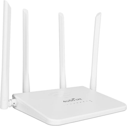 راوتر لاسلكي 4G LTE، نقطة اتصال WiFi متنقلة بسرعة 300 ميجابت في الثانية مع 4 هوائيات 5dBi، وفتحة بطاقة SIM لآسيا (قابس الولايات المتحدة) in Kuwait