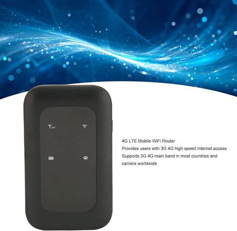 راوتر واي فاي متنقل H806 4G LTE، نقطة اتصال إنترنت محمولة عالية السرعة لسفر الأعمال في السيارة، مع فتحة بطاقة SIM تدعم 10 مستخدمين وبطارية 2100 مللي أمبير في الساعة in Kuwait