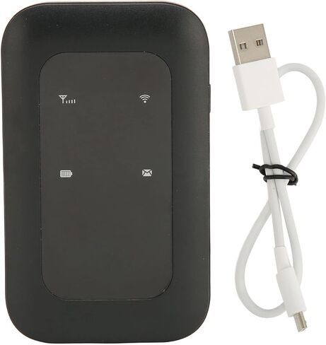 راوتر واي فاي متنقل H806 4G LTE، نقطة اتصال إنترنت محمولة عالية السرعة لسفر الأعمال في السيارة، مع فتحة بطاقة SIM تدعم 10 مستخدمين وبطارية 2100 مللي أمبير في الساعة in Kuwait