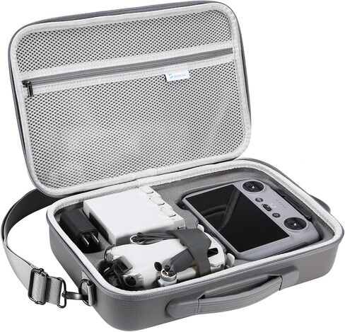 حقيبة حمل DJI Mini 4 Pro RC 2، حقيبة واقية ذات هيكل صلب مع رغوة مقطوعة بدقة، حقيبة تخزين للسفر مصممة لطائرة Mini 4 Pro بدون طيار وجهاز التحكم بالشاشة، مقاومة للماء والصدمات in Saudi Arabia