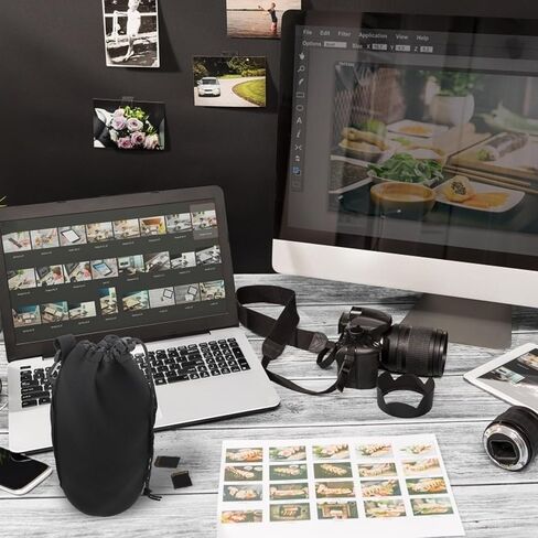 حقيبة واقية لعدسة النيوبرين مقاس Xl قطعتين لعدسات كاميرا DSLR مقاومة للصدمات، حقيبة برباط مرنة، ملحقات عدسة الكاميرا المحمولة للسفر والتصوير في الهواء الطلق in Saudi Arabia