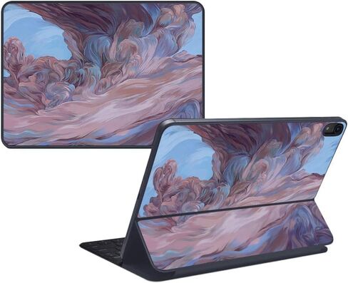غلاف MightySkins متوافق مع لوحة المفاتيح الذكية Apple iPad Pro 12.9 بوصة (2018) - مونسون - غطاء ملتف من الفينيل واقٍ ومتين وفريد ​​من نوعه - سهل التطبيق وتغيير الأنماط - صنع في الولايات المتحدة الأمريكية in Kuwait