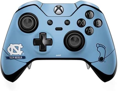 ملصق Skinit المخصص للألعاب متوافق مع وحدة تحكم Xbox One Elite - تصميم مرخص رسميًا من College UNC Tar Heels in Kuwait